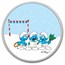 2023 Niue Colorized 1 oz Silver $2 Smurfs Christmas Carol in TEP