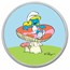 2023 Niue Colorized 1 oz Silver $2 Smurfs Smurfette in TEP