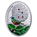 2023 Niue Silver Faberge Eggs: Laurel Tree Egg (With Box and COA)