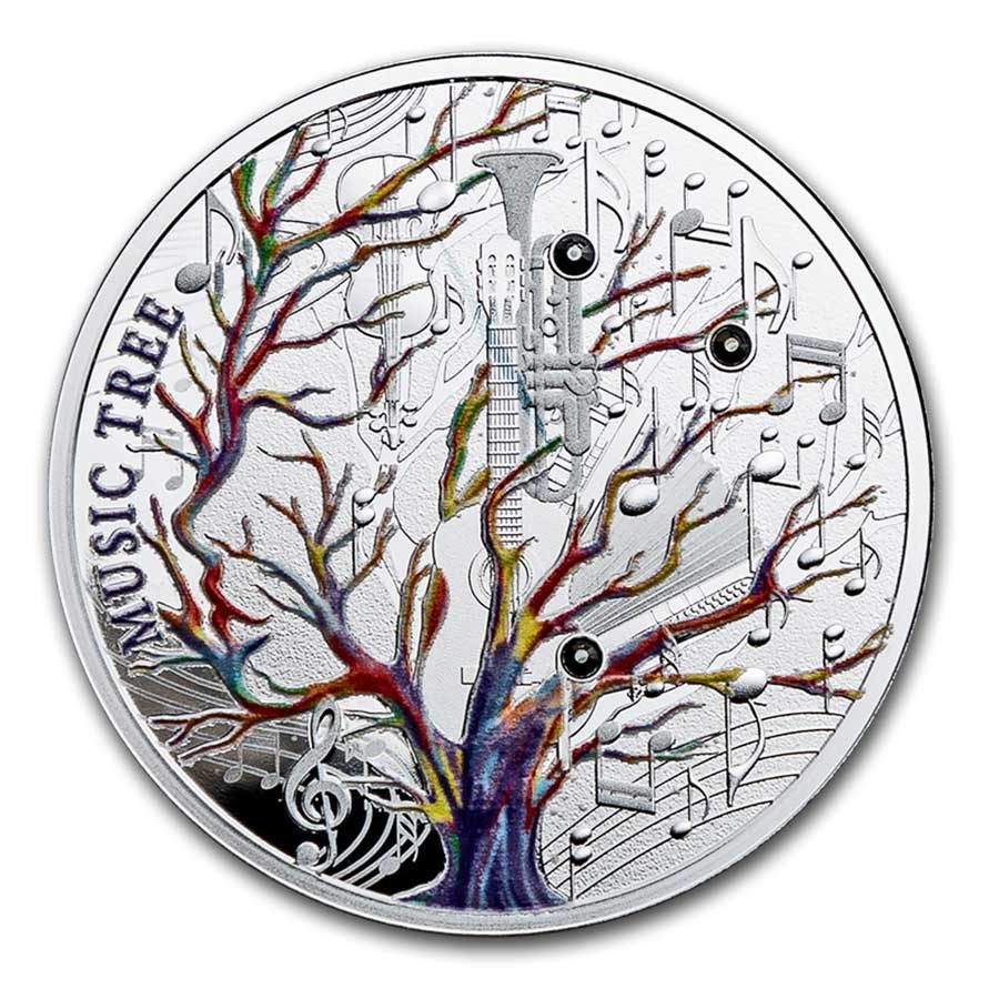 2023 Niue Silver Music Tree Proof (with Box & COA)