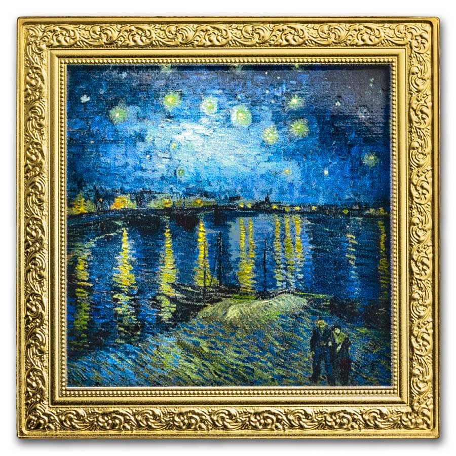 2023 Niue Silver Vincent van Gogh; Starry Night Over the Rhone