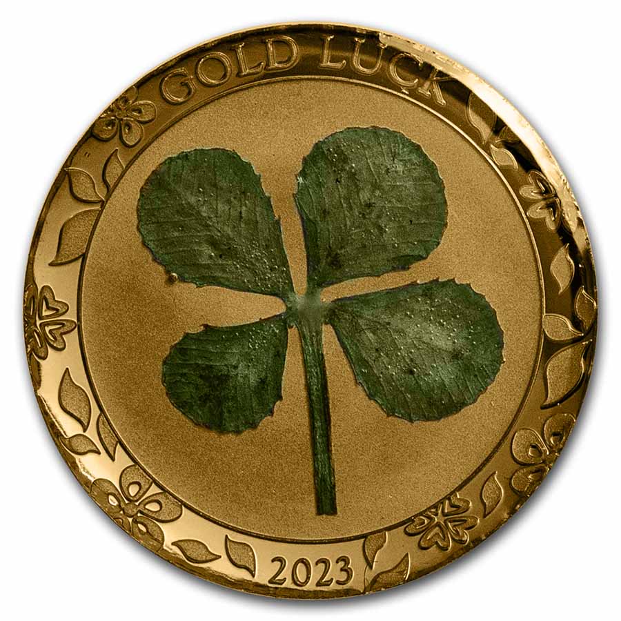 Buy 2023 Palau 1 gram Gold $1 Four-Leaf Clover | APMEX