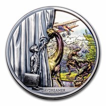 2023 Palau 2 oz Silver Antique Daydreamer; Adventure