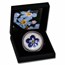 2023 Palau 2 oz Silver Flowers & Leaves; Forget-Me-Not