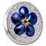 2023 Palau 2 oz Silver Flowers & Leaves; Forget-Me-Not