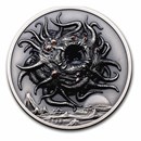 2023 Palau 3 oz Silver Antique Howard Phillips Lovecraft Azathoth