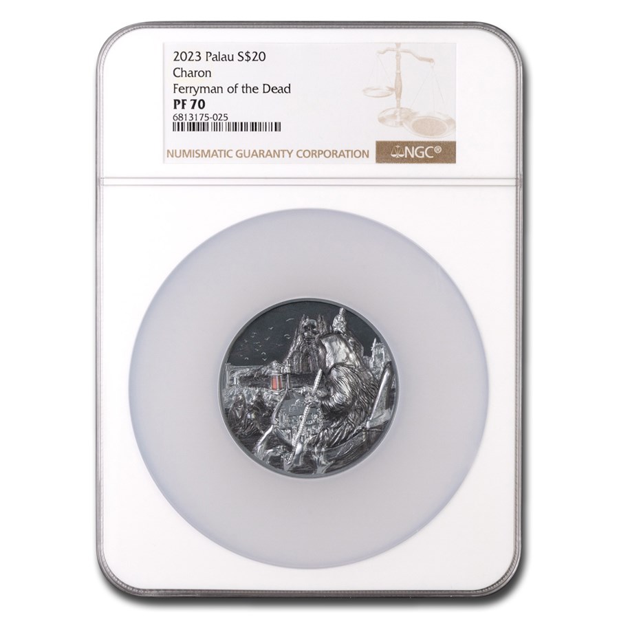 2023 Palau 3 oz Silver Ferryman of the Dead: Charon PF-70 NGC