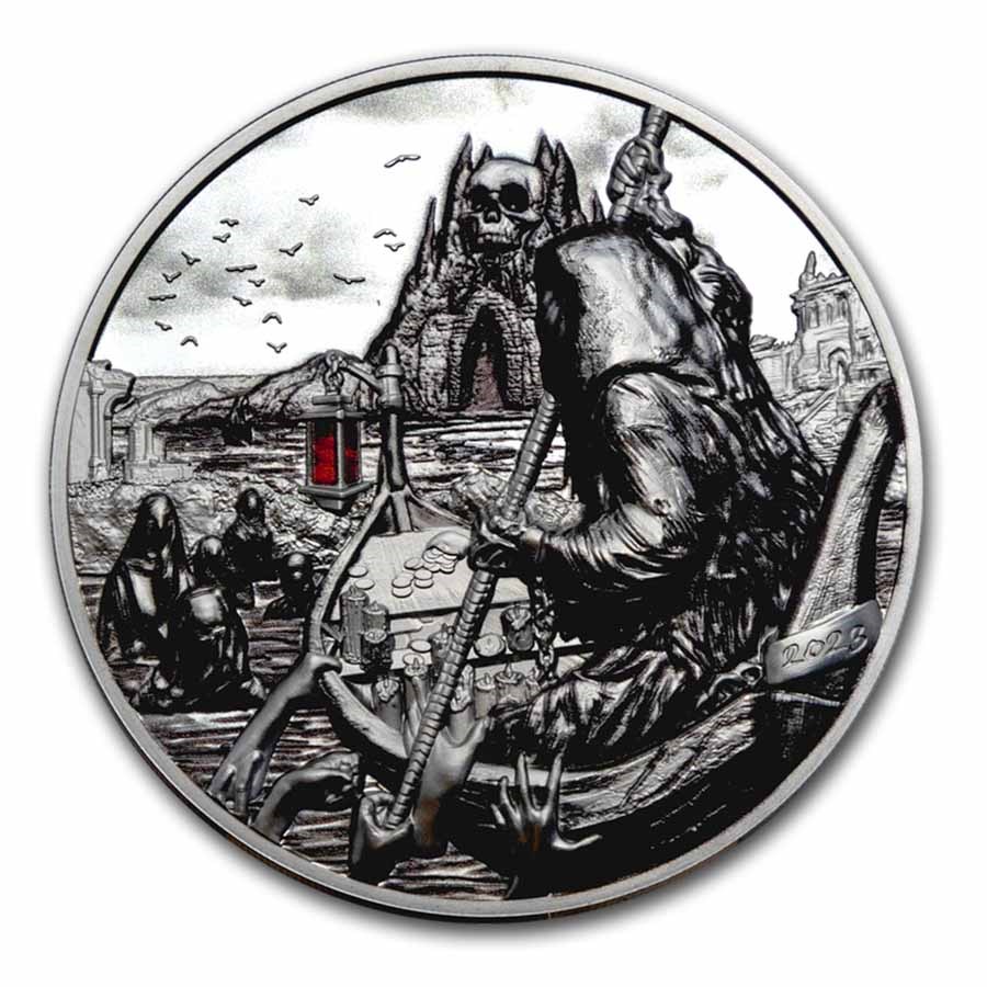 2023 Palau 3 oz Silver Ferryman of the Dead: Charon