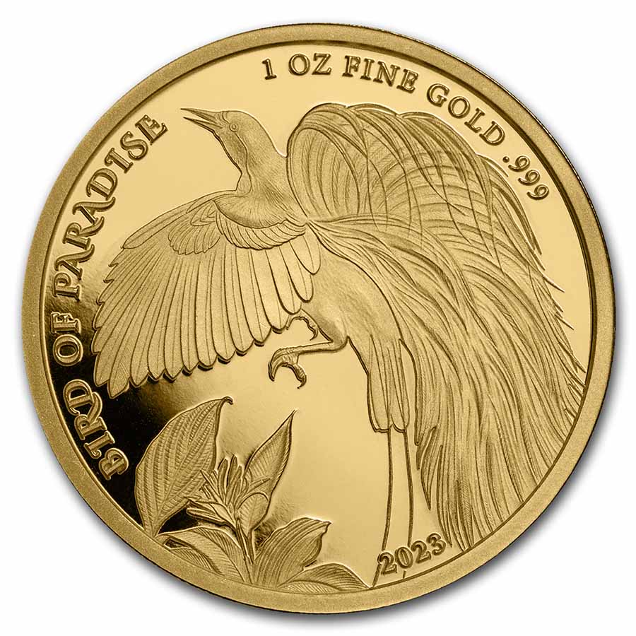 Buy 2023 Papua New Guinea 1 oz Gold Bird Of Paradise BU APMEX