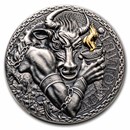 2023 Republic of Cameroon 1 oz Silver Greek Mythology; Minotaur