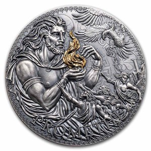 Buy 2023 Republic of Cameroon 3 oz Silver Greek Mythology; Prometheus ...