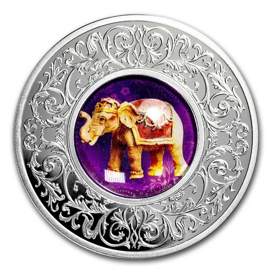 2023 Republic of Cameroon Silver Elephant Proof (with Box & COA)