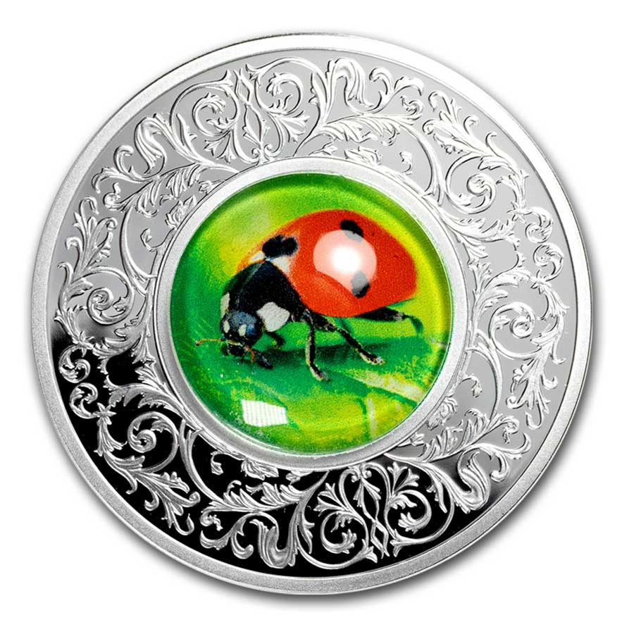 2023 Republic of Cameroon Silver Ladybug Proof (with Box & COA)