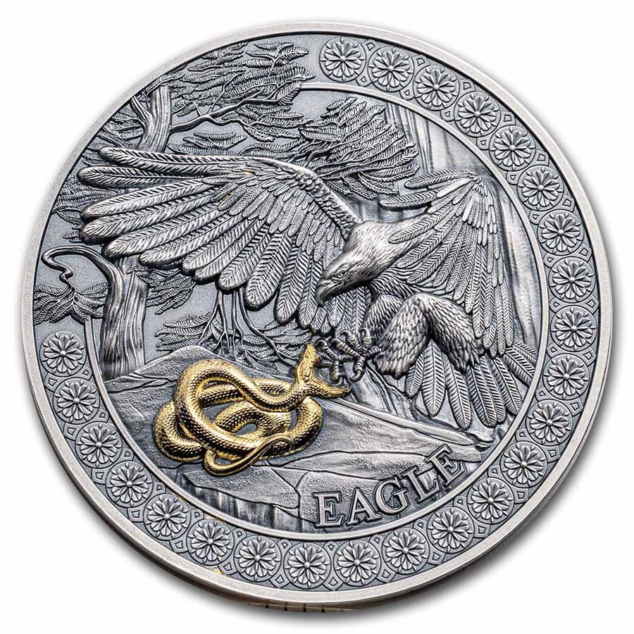 2023 Republic of Ghana 50 gram Silver Antique Eagle