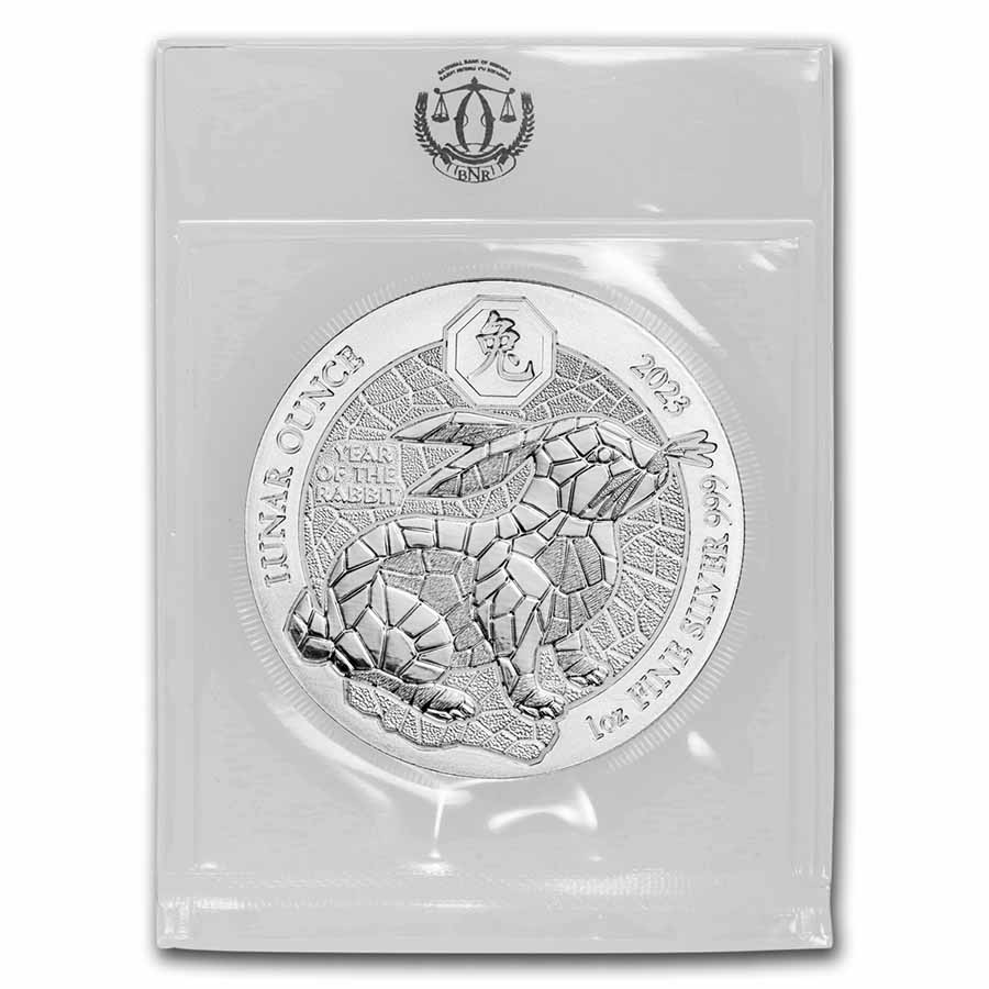 Buy 2023 Rwanda 1 oz Silver Lunar Year of the Rabbit BU | APMEX