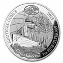 2023 Rwanda 1 oz Silver Nautical Ounce Great Eastern Proof