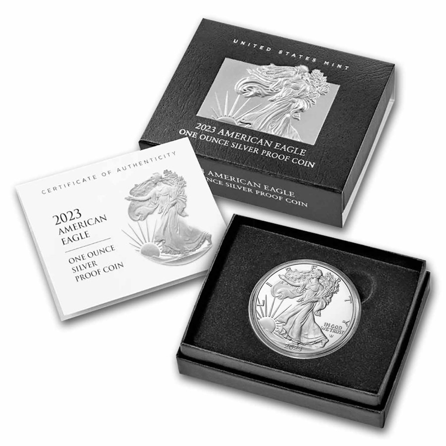 2023-S 1 oz Proof American Silver Eagle (w/Box & COA)