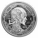 2023 Samoa 1 oz Silver Artificial Intelligence AI Cyborg