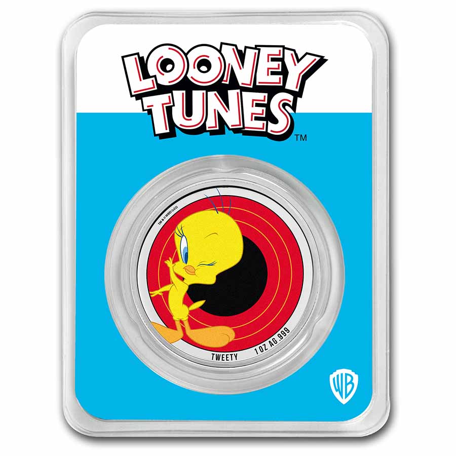 Buy 2023 Samoa 1 oz Silver Looney Tunes Tweety Colorized with TEP 