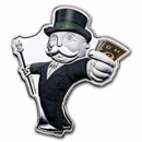 2023 Samoa 3 oz Silver Mr. Monopoly Shaped Coin