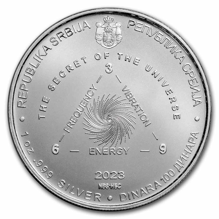 Buy 2023 Serbia 1 oz Silver 100 Dinar Tesla Coin | APMEX