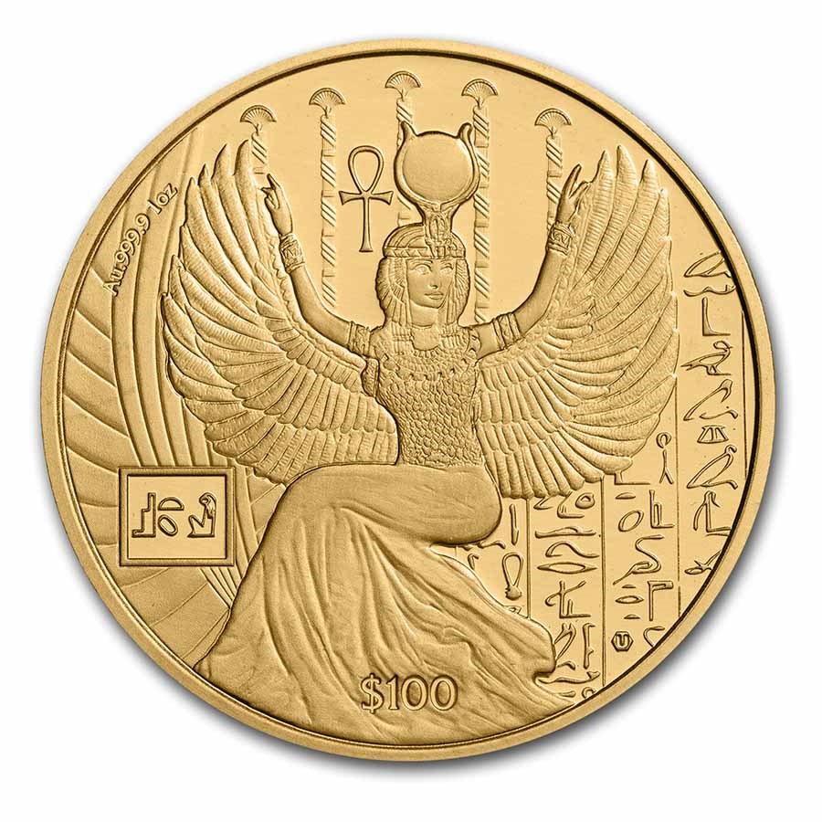 2023 Sierra Leone 1 oz Gold Egyptian Gods: Isis