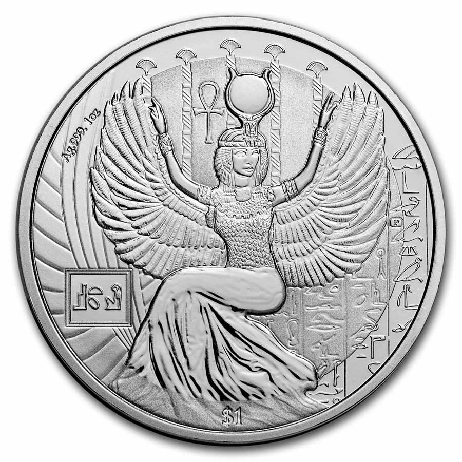 2023 Sierra Leone 1 oz Silver Egyptian Gods: Isis