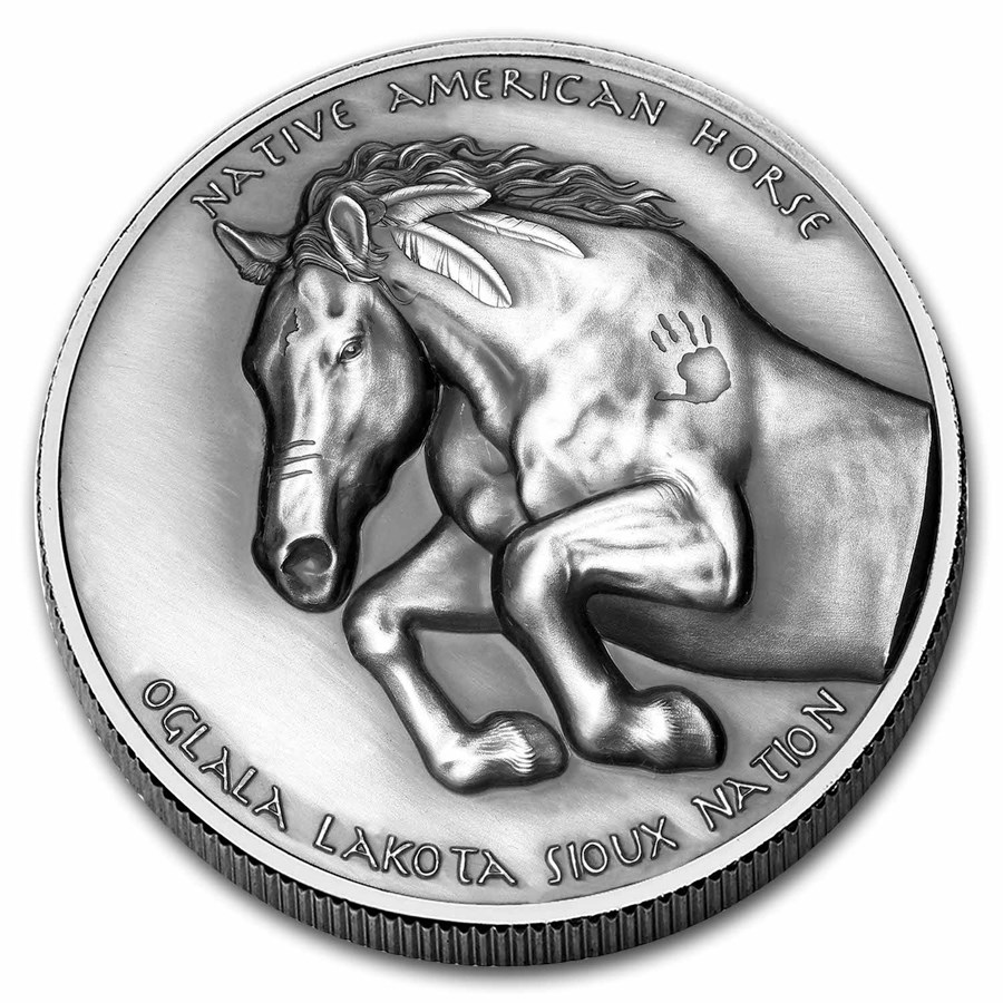 2023 Sioux Nation 1 oz Silver UHR Antique Crazy Horse