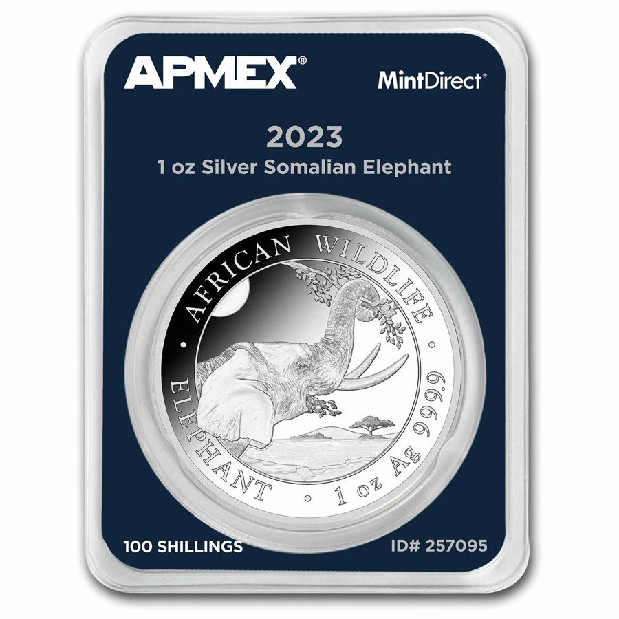 2023 Somalia 1 oz Silver Elephant (MintDirect® Single)