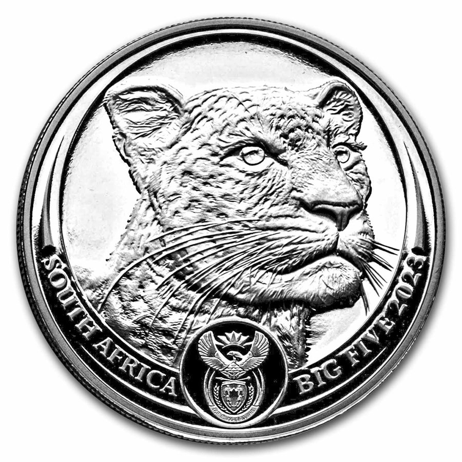 2023 South Africa 1 oz Platinum Big Five Leopard Proof