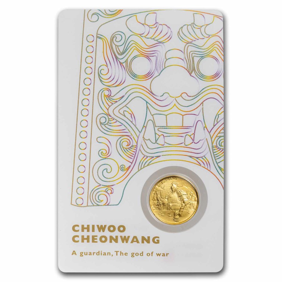 2023 South Korea 1/10 oz Gold 1 Clay Chiwoo Cheonwang BU (White)