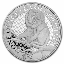 Buy 2023 St. Helena 1 oz Silver £1 Cash Series: Lion Tailed 