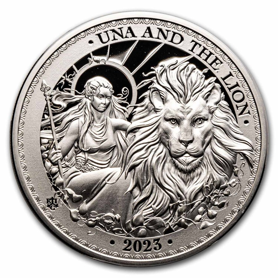 2023 St. Helena 1 oz Silver Una and the Lion Proof