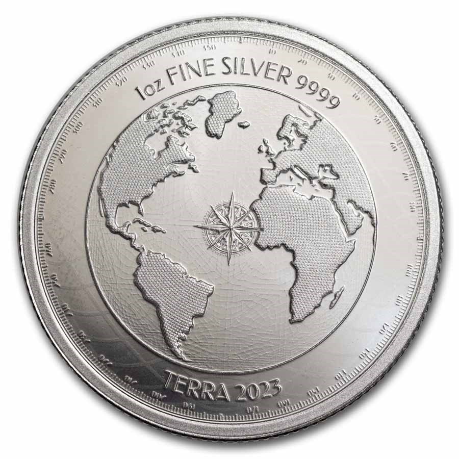 2023 Tokelau 1 oz Silver $2 Terra BU