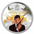 2023 TUV 1 oz Silver Colorized 007 James Bond Live & Let Die PF