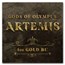 2023 Tuvalu 1 oz Gold Gods of Olympus BU (Artemis, w/ COA)