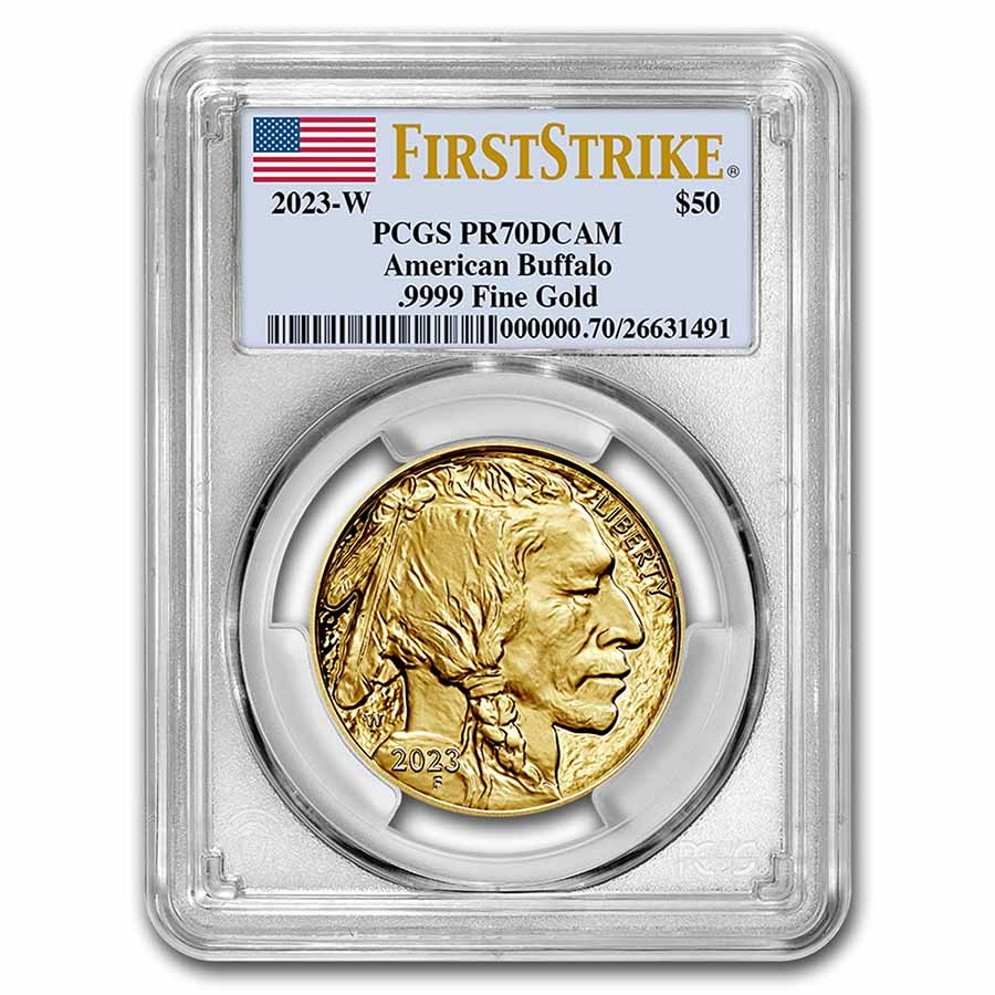 2023-W 1 oz Proof Gold Buffalo PR-70 PCGS (First Strike)