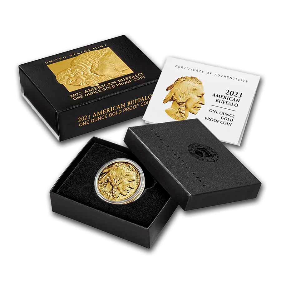 2023-W 1 oz Proof Gold Buffalo (w/Box & COA)