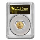2024 1/10 oz American Gold Eagle MS-70 PCGS (FirstStrike®, Black)