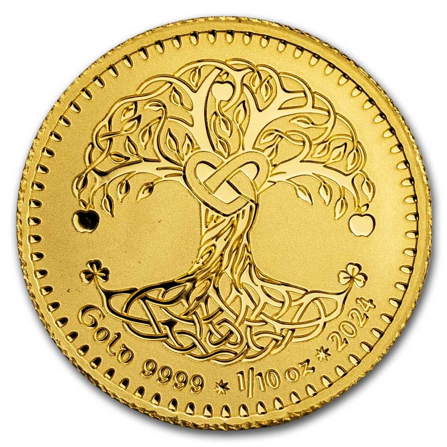 2024 1/10 oz Gold Round Tara Tree of Life