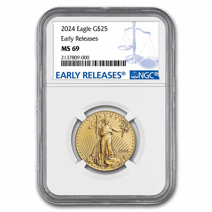 2024 1/2 oz American Gold Eagle MS-69 NGC (Early Releases)