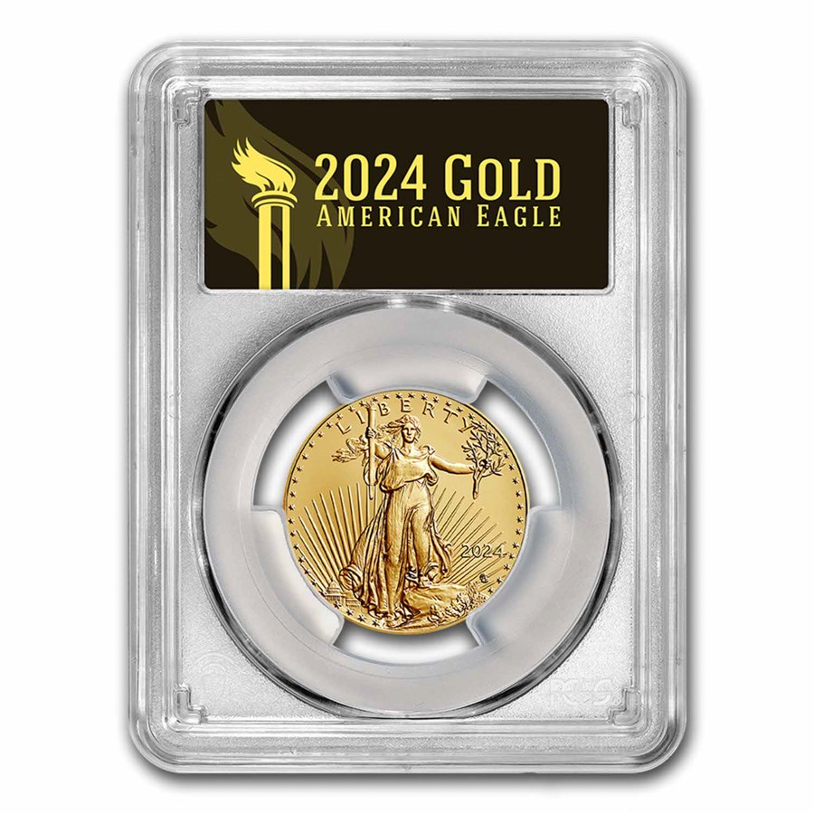 2024 1/2 oz American Gold Eagle MS-70 PCGS (FS®, Black Label)