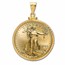 2024 1/2 oz Gold Eagle Pendant (Diamond-ScrewTop Bezel)