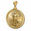 2024 1/2 oz Gold Eagle Pendant (Diamond-ScrewTop Bezel)