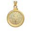 2024 1/2 oz Gold Maple Pendant (Plain-Front Bezel)