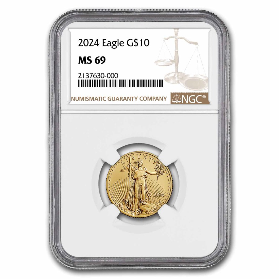 2024 1/4 oz American Gold Eagle MS-69 NGC