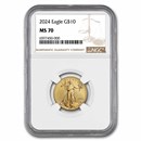 2024 1/4 oz American Gold Eagle MS-70 NGC