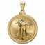 2024 1/4 oz Gold Eagle Pendant (Diamond-ScrewTop Bezel)