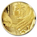 2024 1/4 oz Pf Gold €50 Paris 2024 Olympics: Handover From Paris