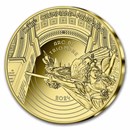 2024 1/4 oz Proof Gold €50 Paris 2024 Olympics: Arc de Triomphe